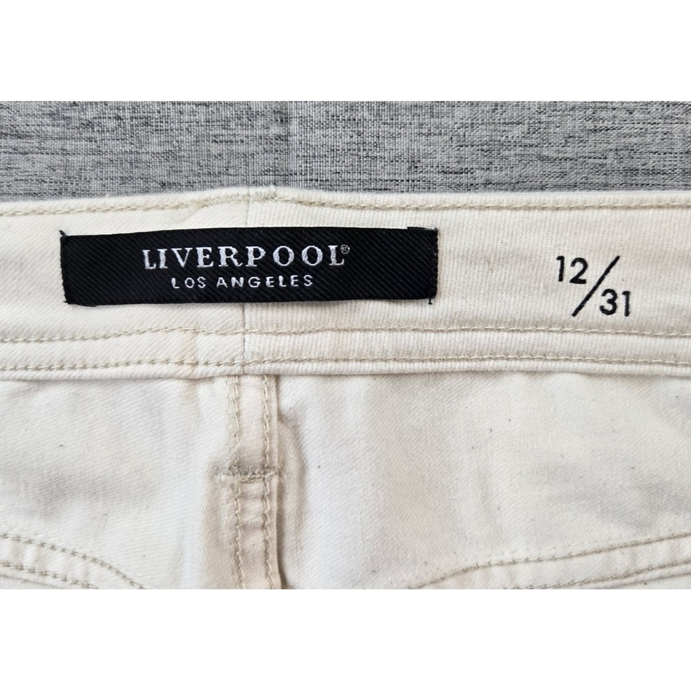 Liverpool Women's Jeans High Rise Crop Flare Color Seaside Dunes 32" X 25.5" 12 - Picture 11 of 11